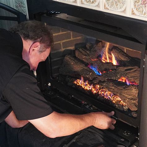gas fireplace causing soot